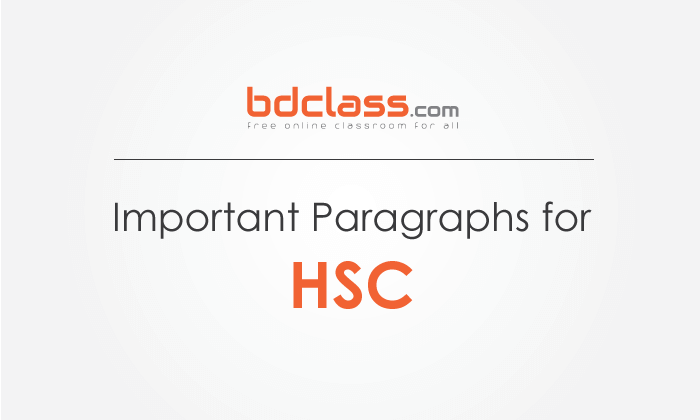 Most Important Paragraphs for HSC 2024 All Boards (100%)